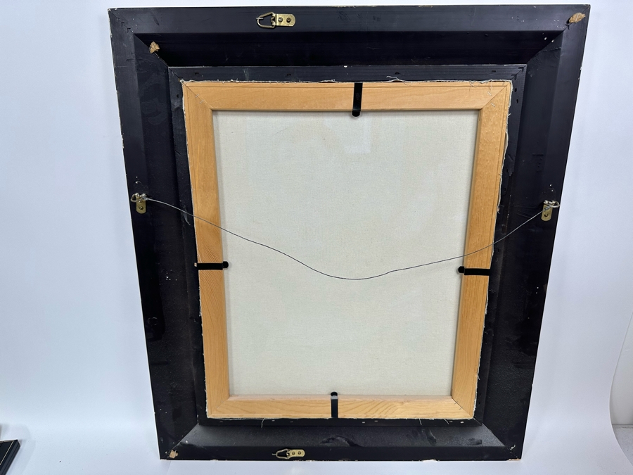 Original Painting After Fernando Botero 1989 Painting Titled 'Melancholy Man' Signed K. Burton 20 X 24 Framed 28.5 X 32.5 [Photo 10]