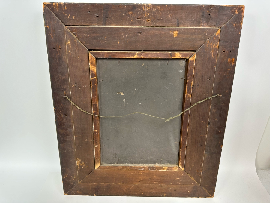 Victor Puhonny (1838-1909, Poland) Original Landscape Painting Signed V Puhonny 1885 12 X 16 In Antique Gilt Frame 23 X 27 [Photo 21]