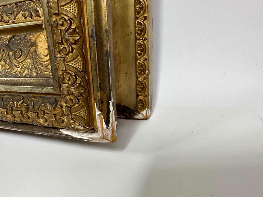 Victor Puhonny (1838-1909, Poland) Original Landscape Painting Signed V Puhonny 1885 12 X 16 In Antique Gilt Frame 23 X 27 [Photo 19]