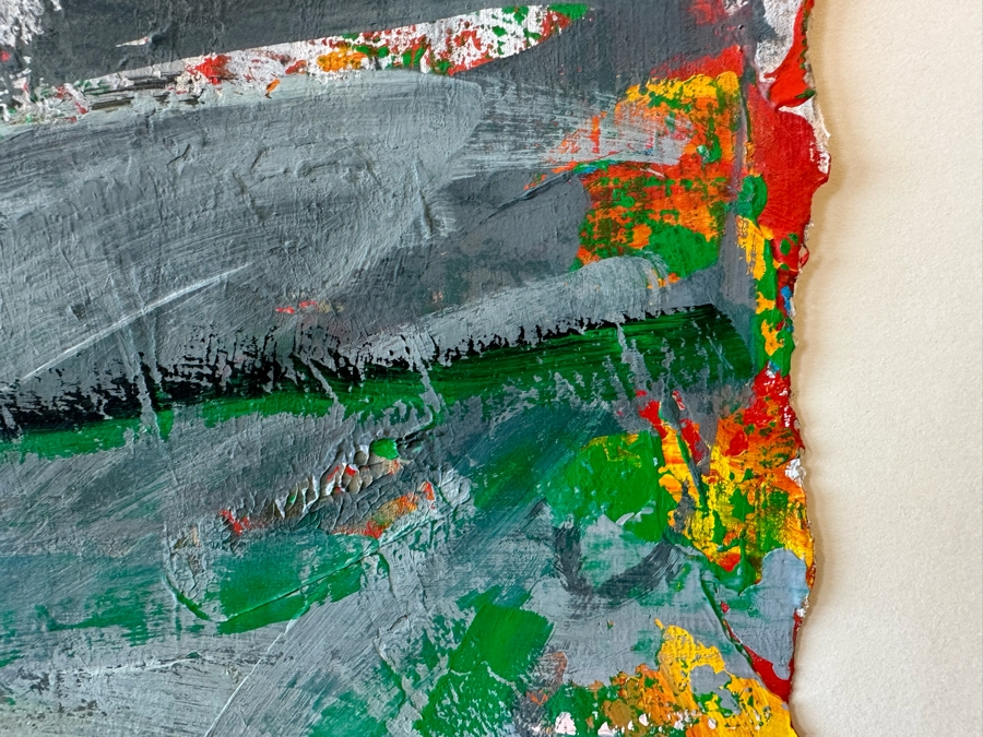 Hoon Kwak (b. 1941, New York) Original Modernist Abstract Triptych Mixed Media Painting On Paper Dated 1987 With Frame Each Painting Measures 29 X 55 Frame Measures 92 X 59 Estimate $3,000-$6,000 [Photo 13]