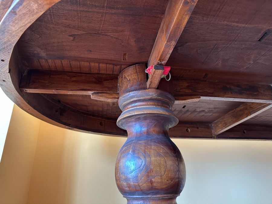 Vintage Double Pedestal Dining Table - See Photos For Condition 71 X 36 X 32H [Photo 7]