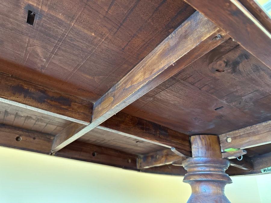 Vintage Double Pedestal Dining Table - See Photos For Condition 71 X 36 X 32H [Photo 8]