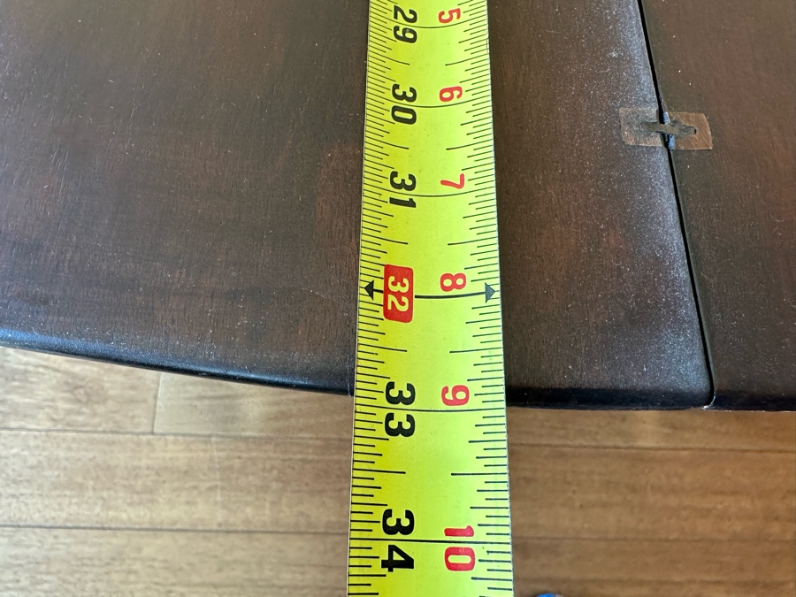 Vintage Gaming Table With Cabriole Legs Missing Bottom Board 34W X 33D X 27.5H [Photo 9]