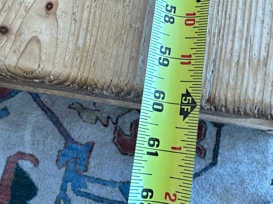 Large Carved Pine 2-Level Coffee Table 60 X 59 X 20H [Photo 6]