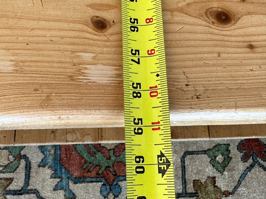 Large Carved Pine 2-Level Coffee Table 60 X 59 X 20H [Photo 7]