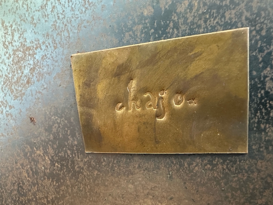 Handcrafted Art Furniture Wrought Iron Classic Magazine Rack With Tile Top By Chajo In Napa, CA 18 X 11 X 24 [Photo 7]