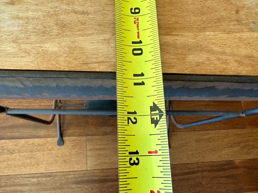 Handcrafted Art Furniture Wrought Iron Classic Magazine Rack With Tile Top By Chajo In Napa, CA 18 X 11 X 24 [Photo 9]