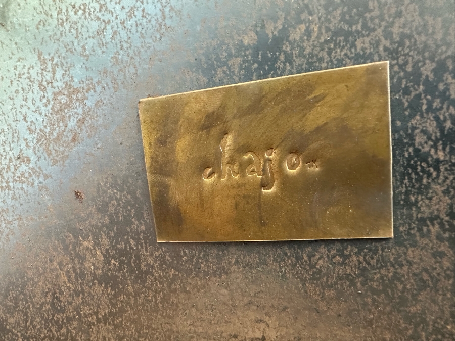 Handcrafted Art Furniture Wrought Iron Classic Magazine Rack With Tile Top By Chajo In Napa, CA 18 X 11 X 24 [Photo 6]