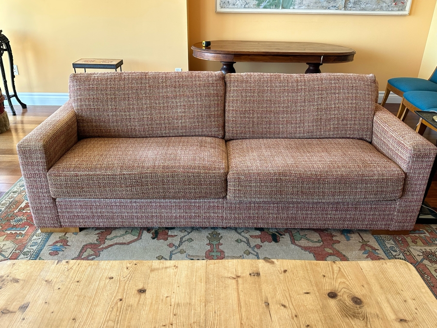 Stylish Modern Kravet Furniture Sofa With Wooden Legs And Grey Duck Feathers [Photo 3]