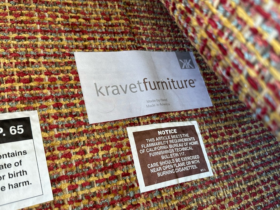 Stylish Modern Kravet Furniture Sofa With Wooden Legs And Grey Duck Feathers [Photo 7]