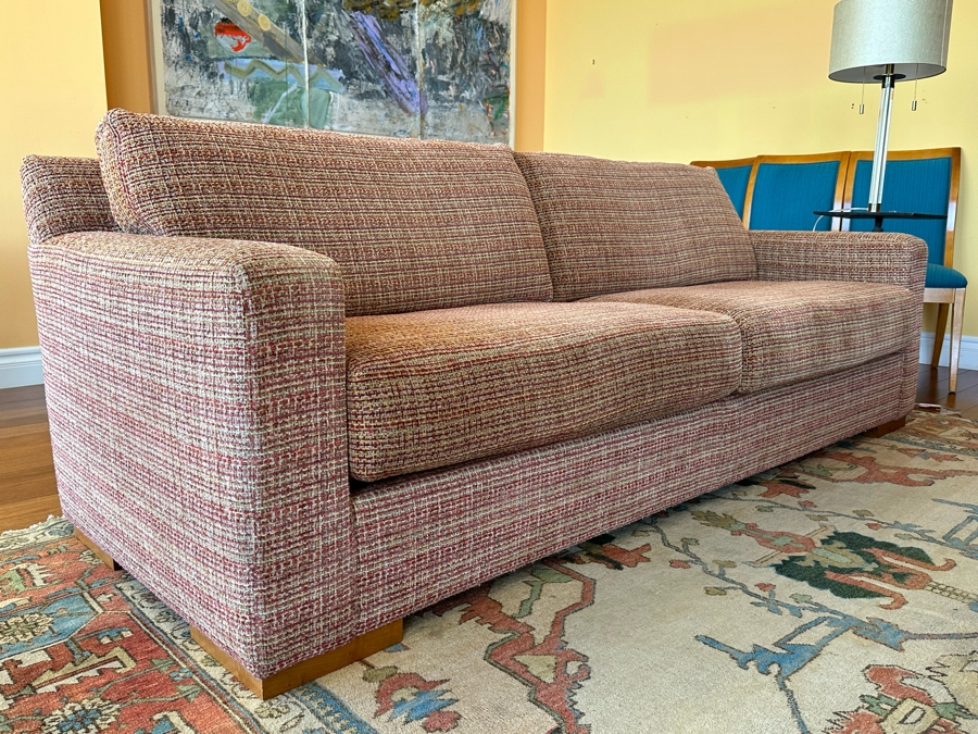 Stylish Modern Kravet Furniture Sofa With Wooden Legs And Grey Duck Feathers [Photo 5]