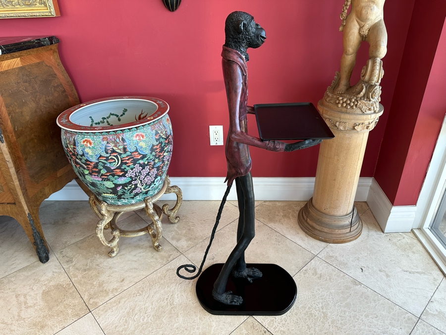 Metal Butler Tray Stand 13.5W X 21D X 42H [Photo 4]