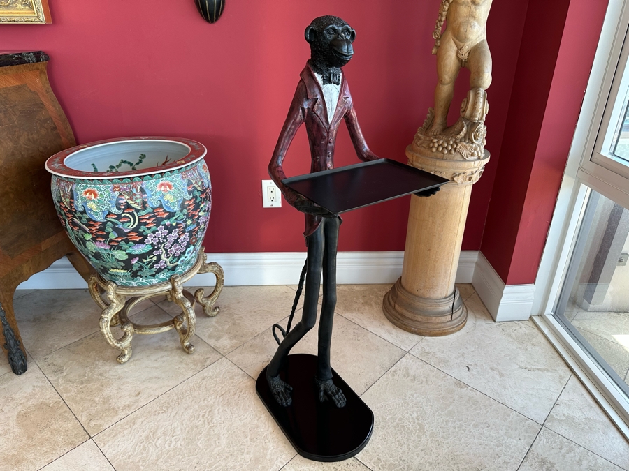 Metal Butler Tray Stand 13.5W X 21D X 42H [Photo 2]