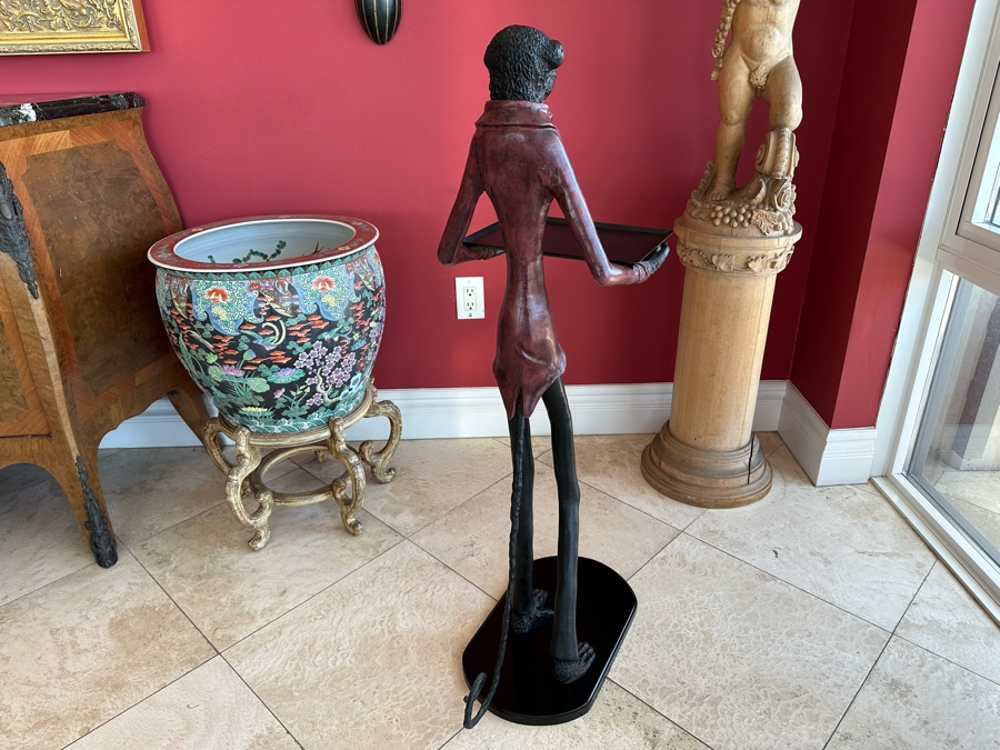 Metal Butler Tray Stand 13.5W X 21D X 42H [Photo 5]