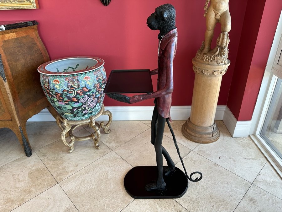 Metal Butler Tray Stand 13.5W X 21D X 42H [Photo 6]