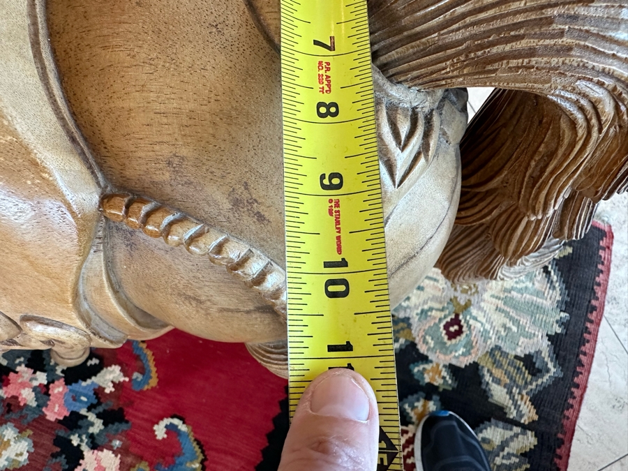 Carved Wooden Sculptural Horse 43W X 11D X 36H [Photo 17]