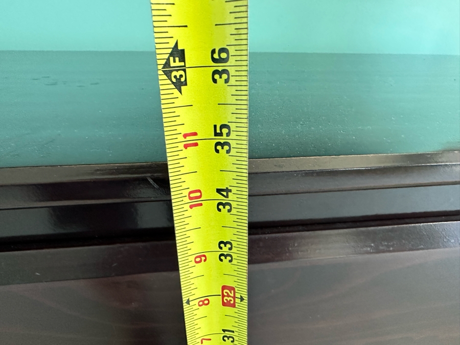 Dark Brown Wooden Dresser Chest Of Drawers 58W X 20D X 34.5H [Photo 7]