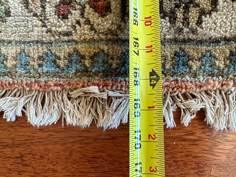 Stunning Hand Knotted Wool Area Rug Made In India 10'1' X 14'1' [Photo 16]