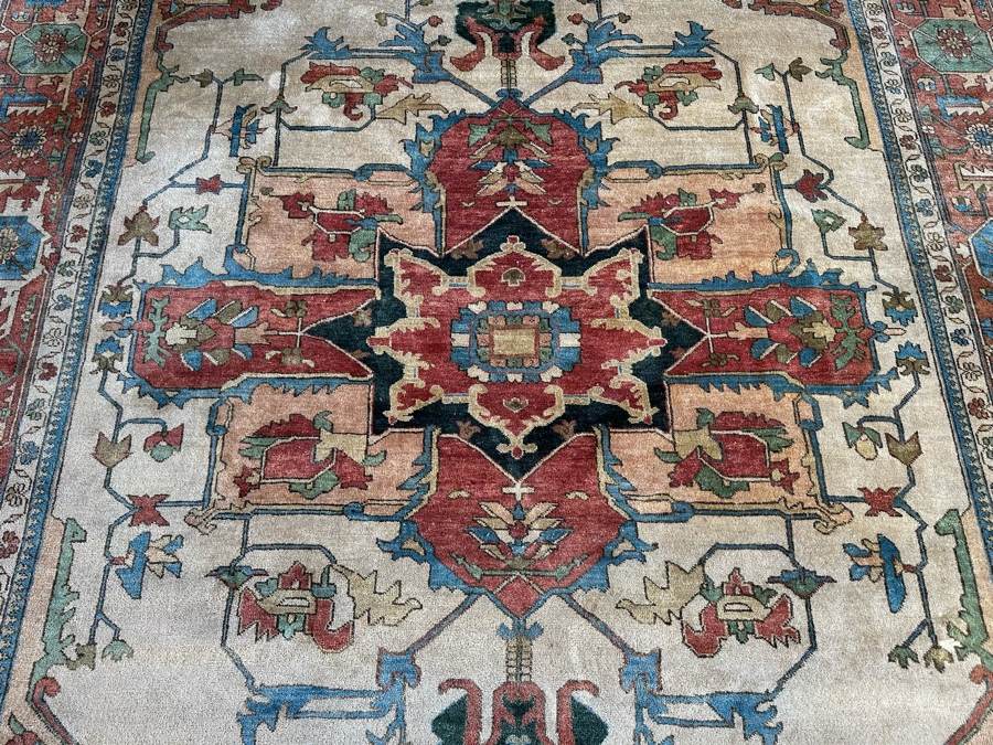 Stunning Hand Knotted Wool Area Rug Made In India 10'1' X 14'1' [Photo 8]