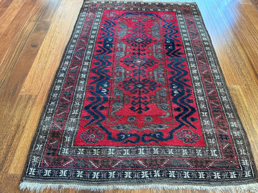 Hand Knotted Wool Persian Area Rug 49' X 73' [Photo 4]