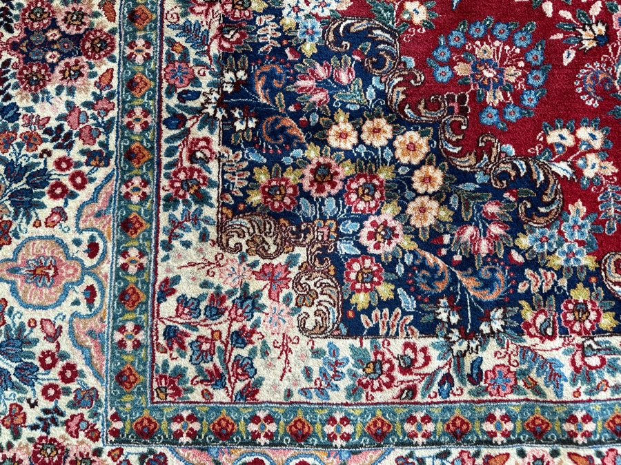 Stunning Signed Hand Knotted Wool Persian Area Rug 84' X 126' [Photo 9]