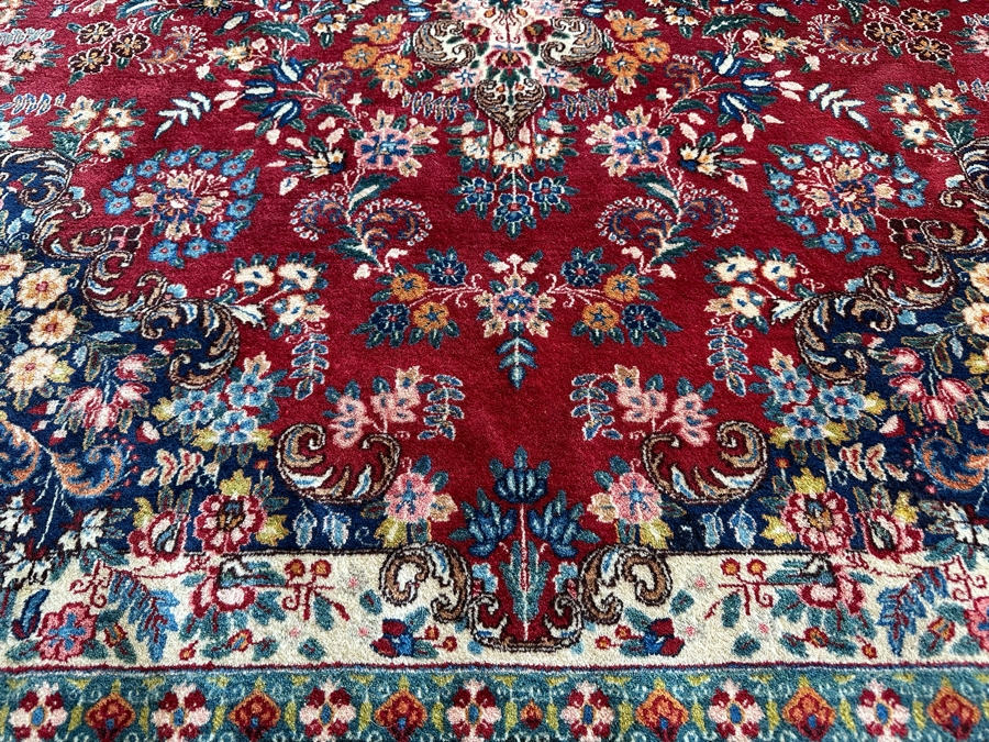 Stunning Signed Hand Knotted Wool Persian Area Rug 84' X 126' [Photo 8]