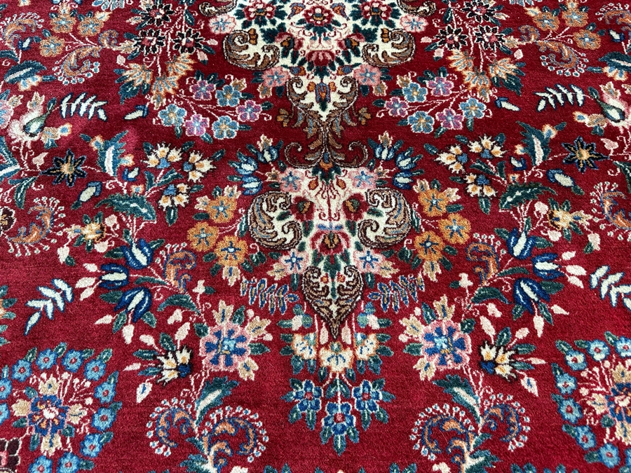 Stunning Signed Hand Knotted Wool Persian Area Rug 84' X 126' [Photo 10]