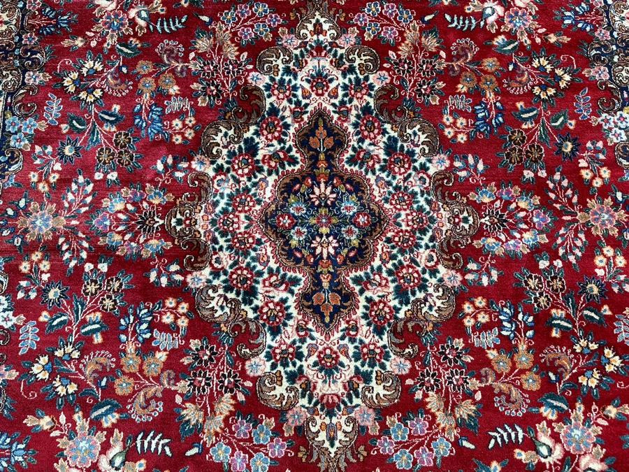 Stunning Signed Hand Knotted Wool Persian Area Rug 84' X 126' [Photo 13]