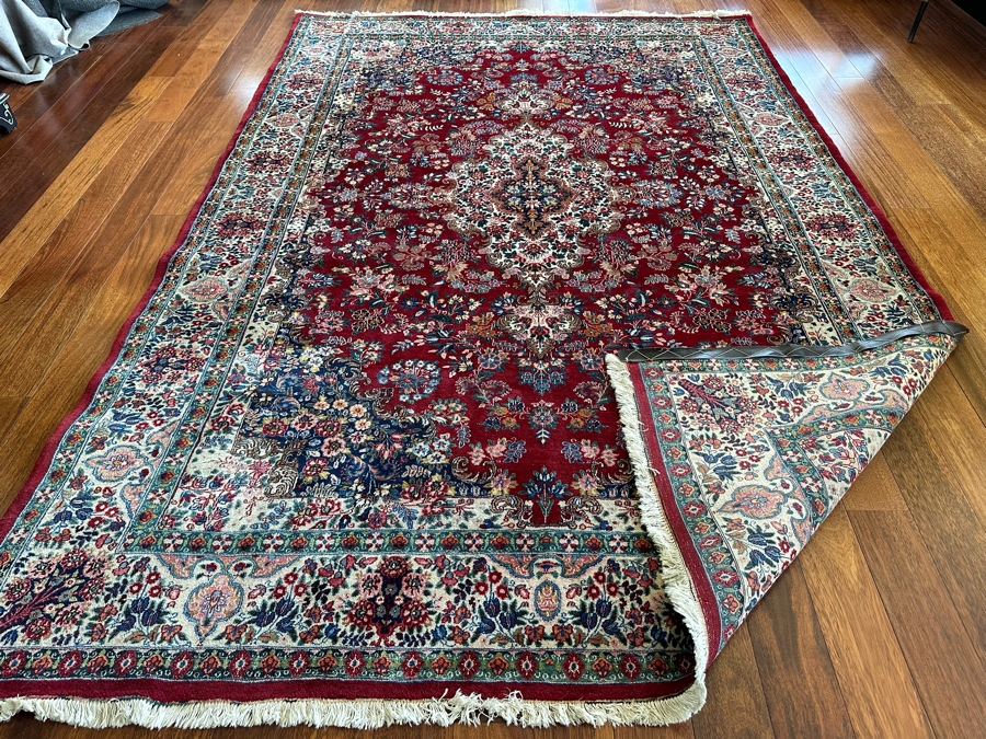 Stunning Signed Hand Knotted Wool Persian Area Rug 84.5' X 124.5' [Photo 12]