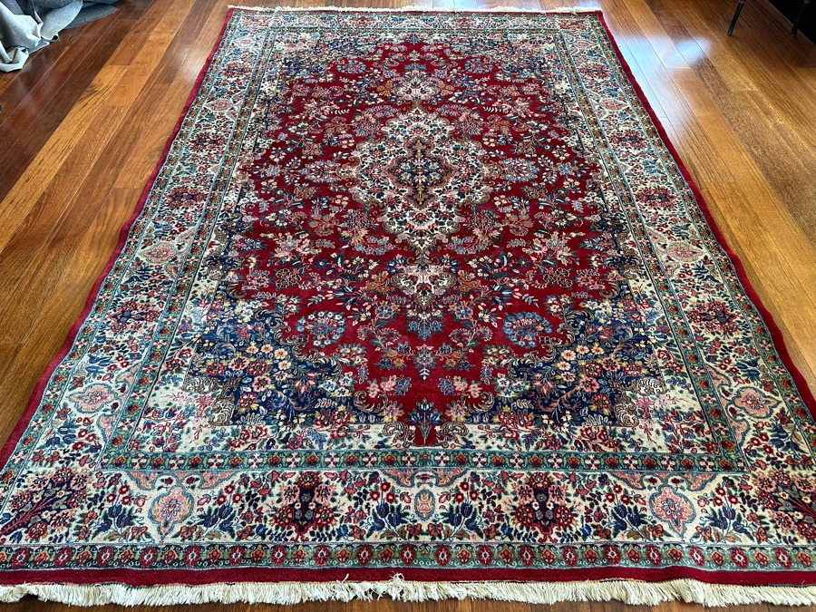 Stunning Signed Hand Knotted Wool Persian Area Rug 84.5' X 124.5'