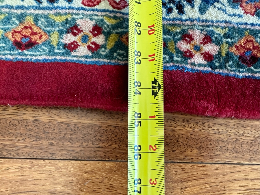 Stunning Signed Hand Knotted Wool Persian Area Rug 84.5' X 124.5' [Photo 14]