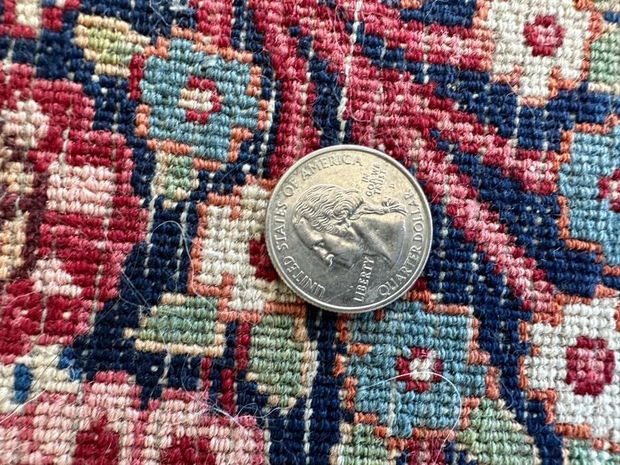 Stunning Signed Hand Knotted Wool Persian Area Rug 84.5' X 124.5' [Photo 13]