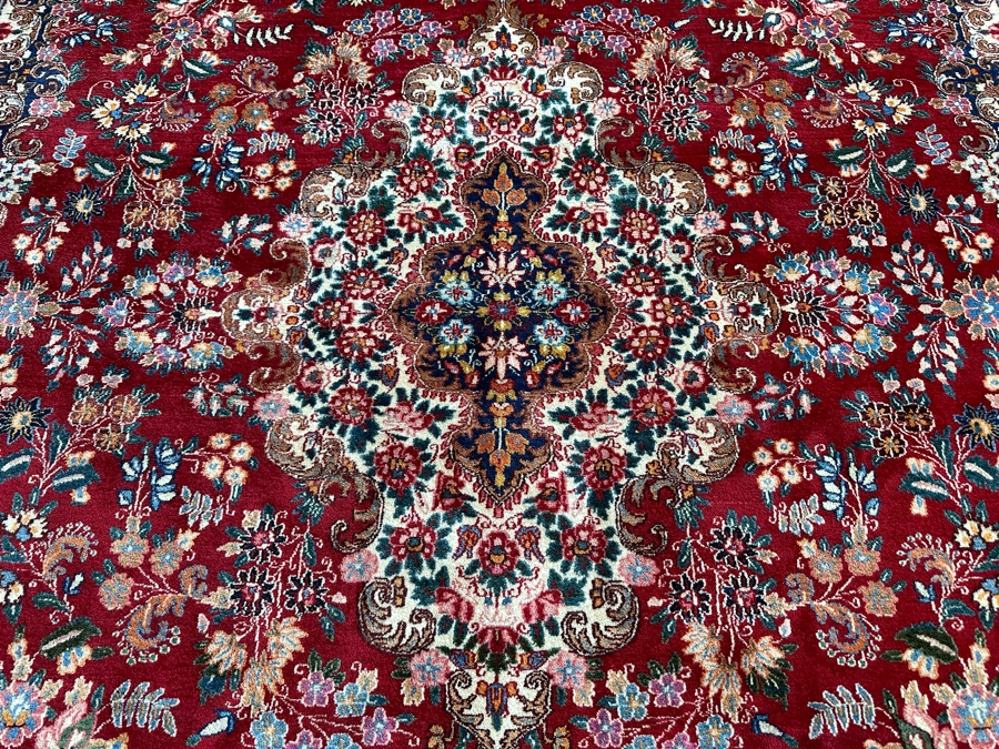 Stunning Signed Hand Knotted Wool Persian Area Rug 84.5' X 124.5' [Photo 8]