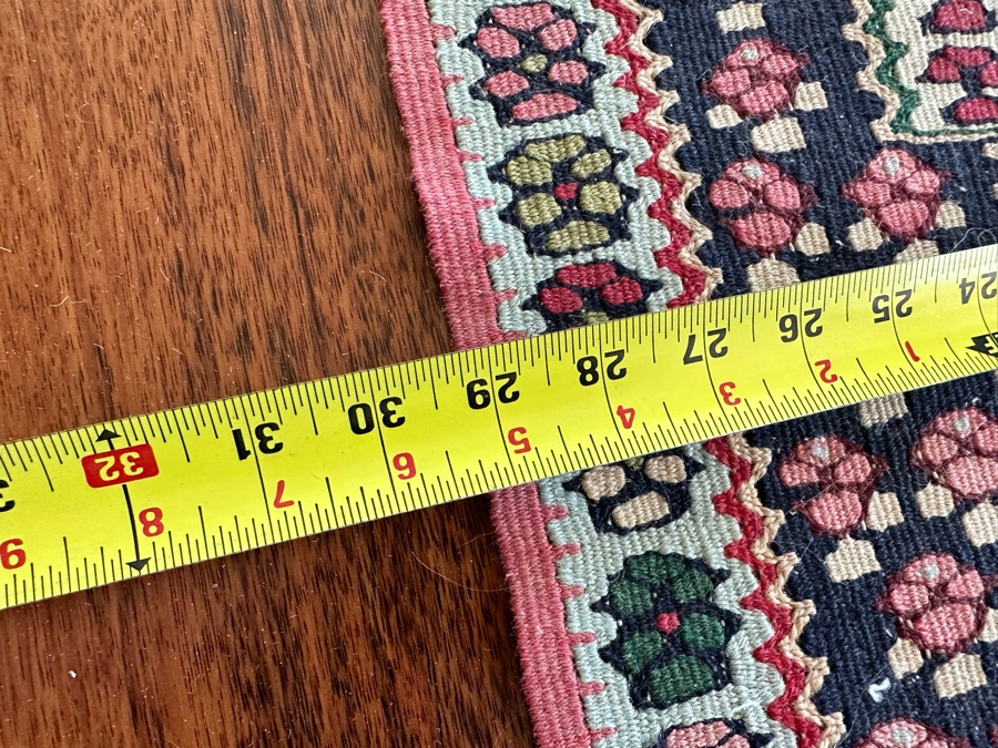 Vintage Hand Knotted Kilim Area Rug 29' X 48' [Photo 7]