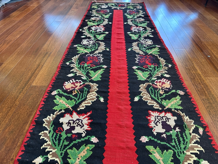 Vintage Hand Knotted Kilim Runner Rug 43' X 138' [Photo 6]
