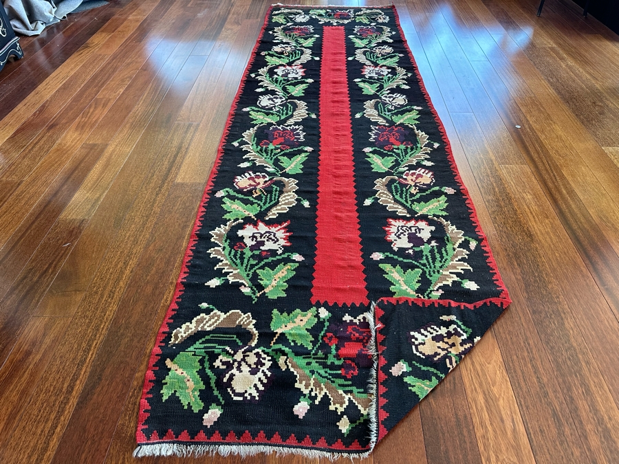Vintage Hand Knotted Kilim Runner Rug 43' X 138' [Photo 7]
