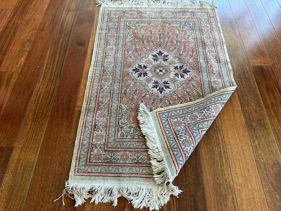 Vintage Hand Knotted Wool Persian Area Rug 34' X 54' [Photo 5]