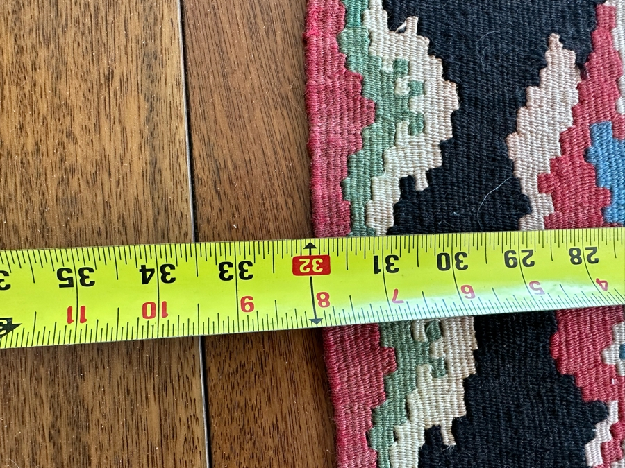 Vintage Hand Knotted Kilim Rug 32' X 94' [Photo 6]