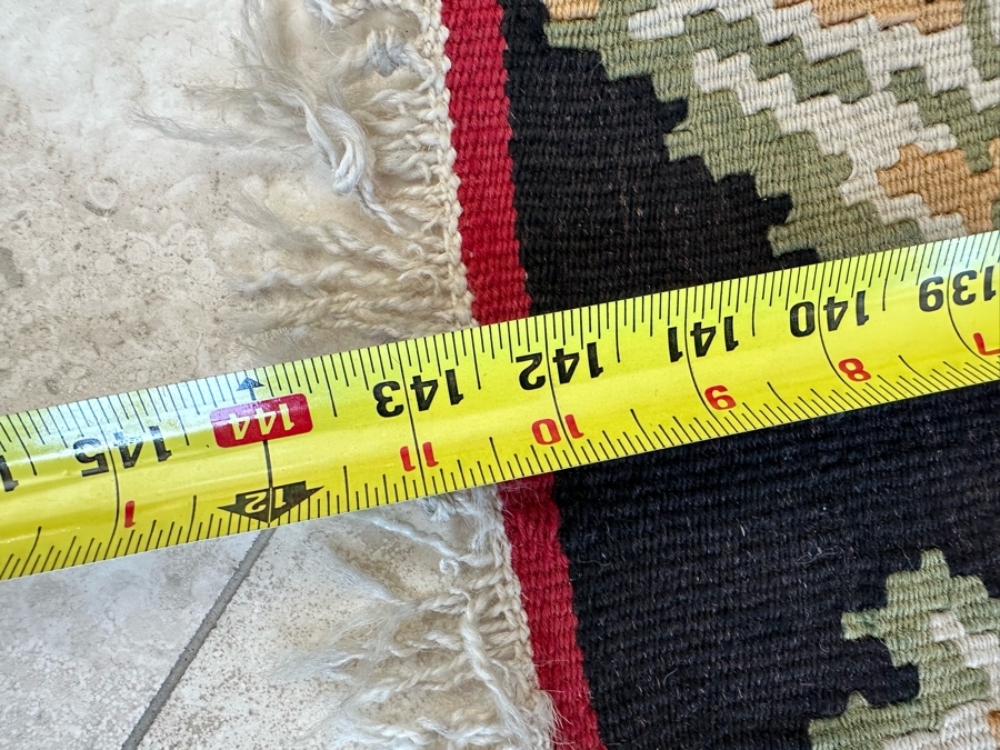 Vintage Hand Knotted Kilim Area Rug 9' X 11'11' [Photo 9]