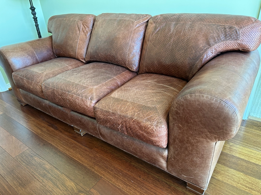 whittemore sherrill limited leather sofa