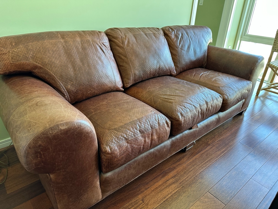 Whittemore-Sherrill Limited Leather Sofa 89W X 37D X 36H [Photo 4]
