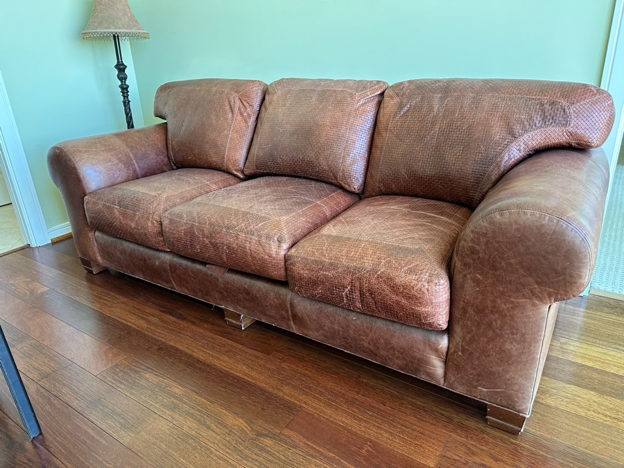 Whittemore-Sherrill Limited Leather Sofa 89W X 37D X 36H [Photo 3]