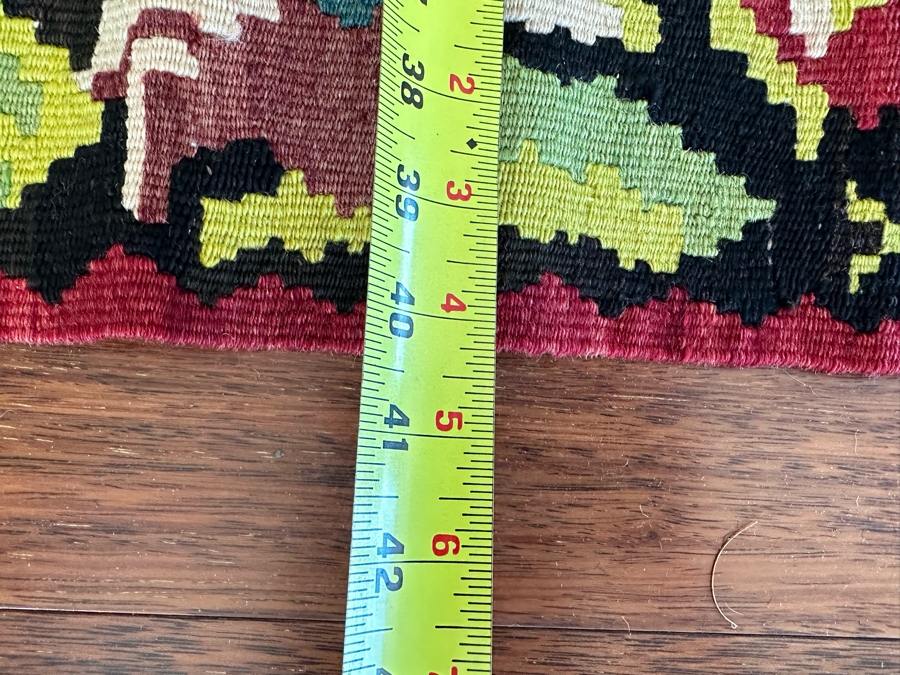 Vintage Hand Knotted Kilim Runner Rug 40' X 121' [Photo 7]