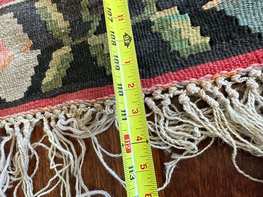 Vintage Hand Knotted Kilim Area Rug 88' X 111' [Photo 12]