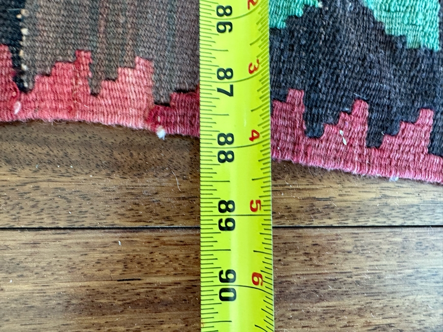 Vintage Hand Knotted Kilim Area Rug 88' X 111' [Photo 11]