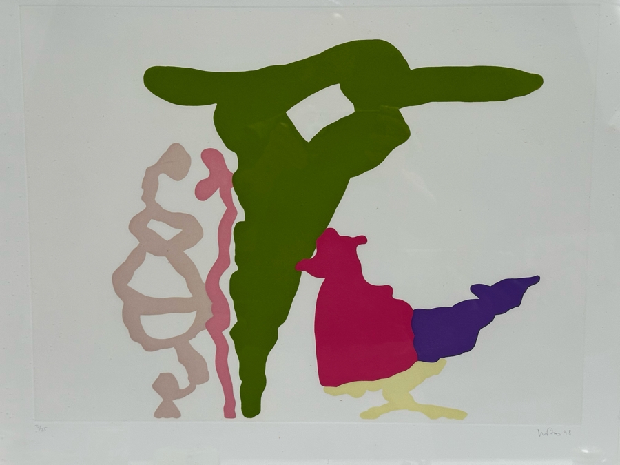 Monique Prieto (b. 1962, Los Angeles) Limited Edition Abstract Color Aquatint On Rag Paper Titled Wistful 1, 1998 Edition 2 Of 25 Pencil Signed By Artist 20 1/2 X 25 Estimate $400-$600 [Photo 4]