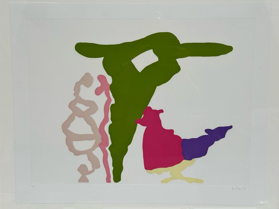 Monique Prieto (b. 1962, Los Angeles) Limited Edition Abstract Color Aquatint On Rag Paper Titled Wistful 1, 1998 Edition 2 Of 25 Pencil Signed By Artist 20 1/2 X 25 Estimate $400-$600 [Photo 1]