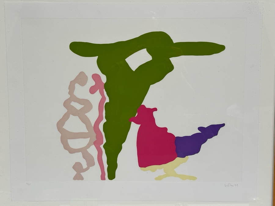 Monique Prieto (b. 1962, Los Angeles) Limited Edition Abstract Color Aquatint On Rag Paper Titled Wistful 1, 1998 Edition 2 Of 25 Pencil Signed By Artist 20 1/2 X 25 Estimate $400-$600 [Photo 2]