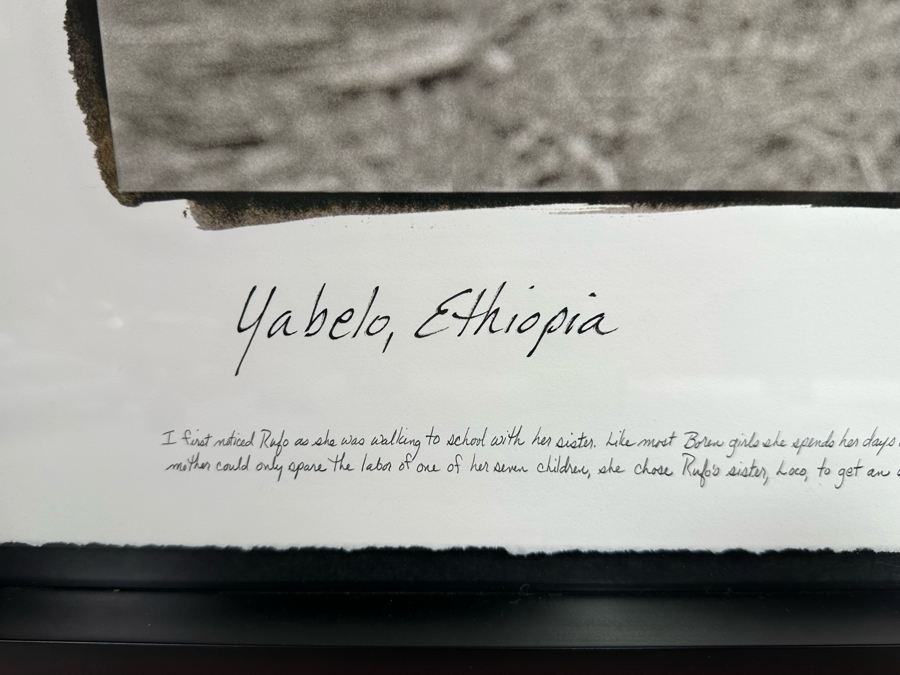 Phil Borges Limited Edition Photograph From Yabelo, Ethiopia Titled Rufo 7 23.5 X 25.5 Framed 27.5 X 28.5 Edition 32 Of 35 Plus Signed Phil Borges Hardcover Book Retails $4,200 [Photo 6]