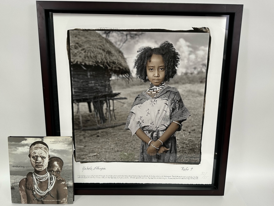 Phil Borges Limited Edition Photograph From Yabelo, Ethiopia Titled Rufo 7 23.5 X 25.5 Framed 27.5 X 28.5 Edition 32 Of 35 Plus Signed Phil Borges Hardcover Book Retails $4,200 [Photo 3]